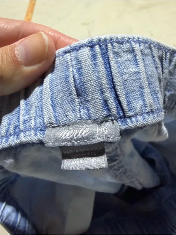 Aerie Light Blue Drawstring Women’s Shorts large - Image 7