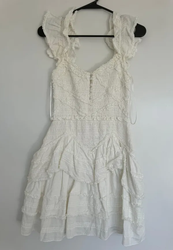 Love Shack Fancy Marsinia Cotton Smocked Dress - Image 2