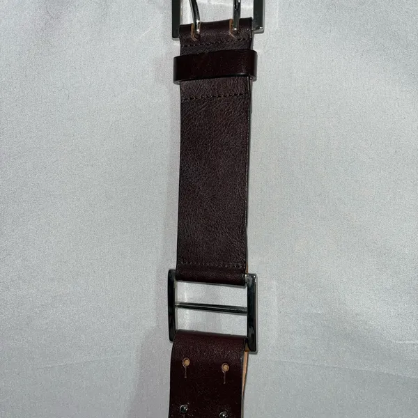 HAROLDS, leather belt size large. Brown - Image 6