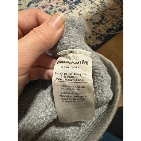 Patagonia | Women's Full Zip Fleece Jacket Gray Heather Better Sweater, Size S/M - Image 7
