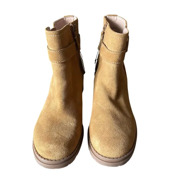 Cole Haan Catherine Ankle Bootie Waterproof Brown Suede Leather Women's 7.5‎ - Image 3