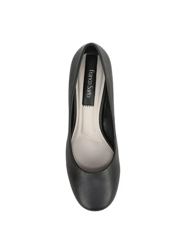 NWT Franco Sarto Womens Kamari Pump Low Heel J8421L1 Black Leather 7.5M - Image 5
