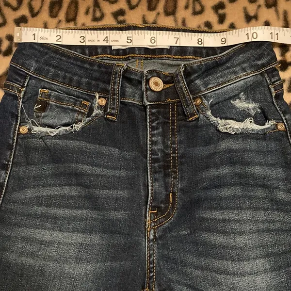 KanCan Jeans Mid Rise Ankle Distressed Skinny Jeans Women’s Size 0 /… - Image 13