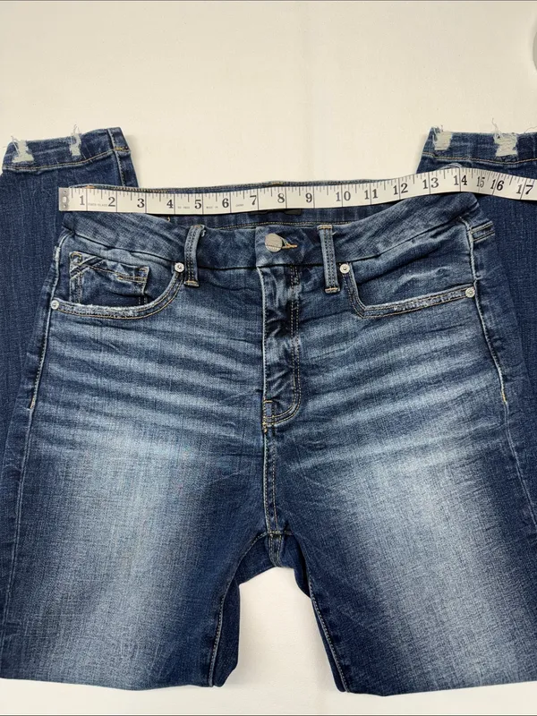 Buckle Black shaping & Smoothing Pocketing Women's Faded Dark Blue Jeans - Image 7
