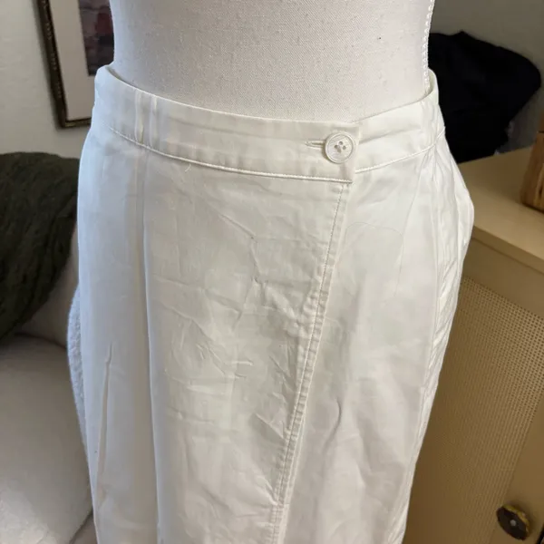REFORMATION‎ Mylie Organic Cotton-Blend Wrap Skirt Size 4 - Image 3