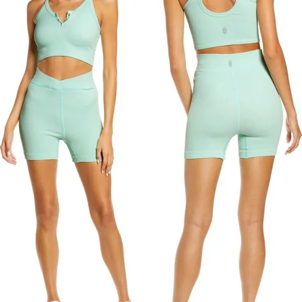 Free People FP Movement‎ Free Throw Short in Turquoise Mint XS NWT - Image 2