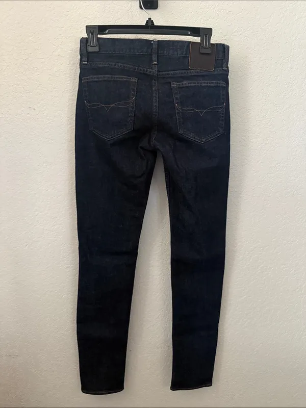 Ralph Lauren RL Stacked Skinny Jeans Dark Wash Indigo Denim Size‎ 28 - Image 10