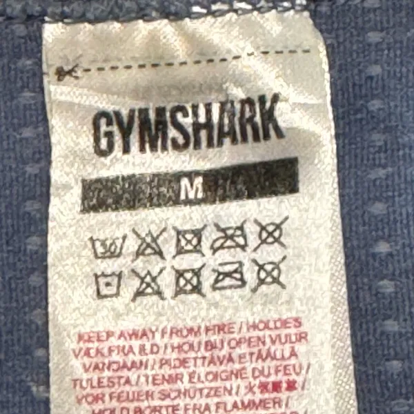 Gymshark Vital Seamless 2.0 Long Sleeve Crop Top Blue Heather Women’s M - Image 5