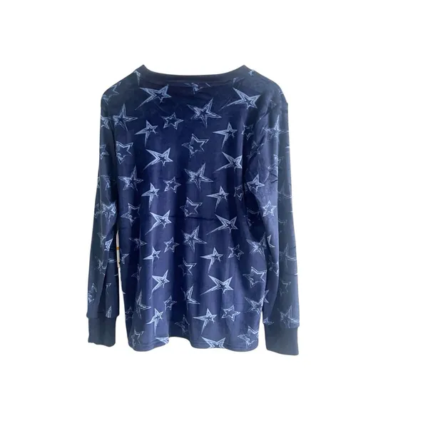 Felina Women's Luxe Velour 2-Piece Jogger Pajama Set variety Blue Stars NWT Sm - Image 5