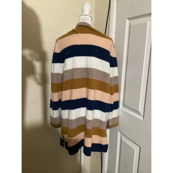 Madewell Kent Cardigan Sweater Womens Medium M Stripe Wool Alpaca Blend M3105 - Image 4