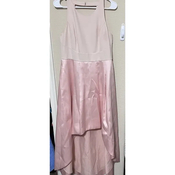Eliza J Sz 10 Pink Blush High‎ Low Formal Dress Sleeveless Open Back - Image 8