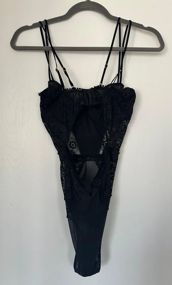 Aerie Black Lace Bodysuit - Image 2