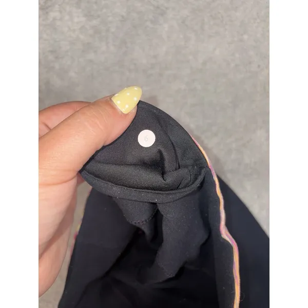 Lululemon Groove Pant Size 6 Black Magnum Dew Berry Flare Yoga - Image 2