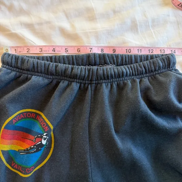 Aviator Nation Vail Sweatpants Logo Charcoal Grey XL Colorado SOLD OUT - Image 6