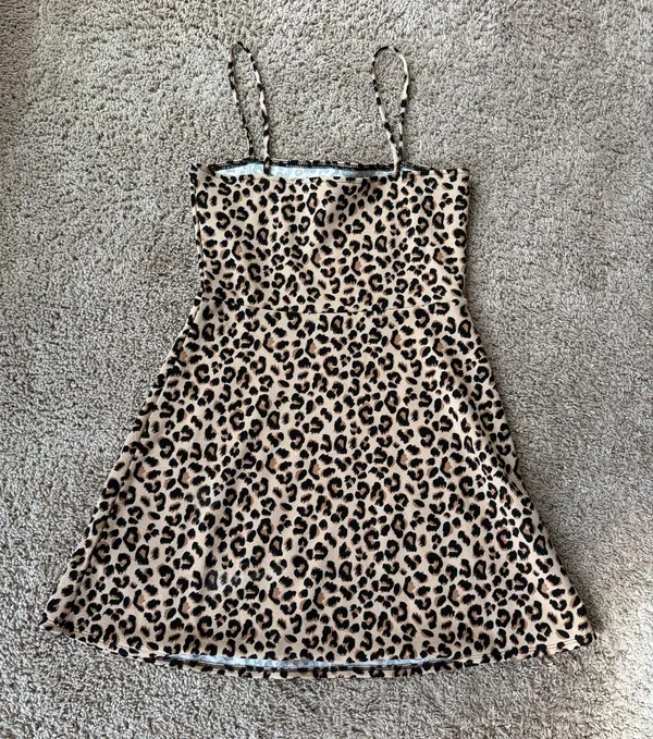 Divided Leopard skater dress - Image 2