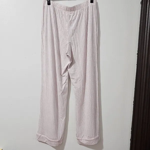 Victoria's Secret Modal Striped Button-Down Pajama Set - Pink/White - Size M - Image 6