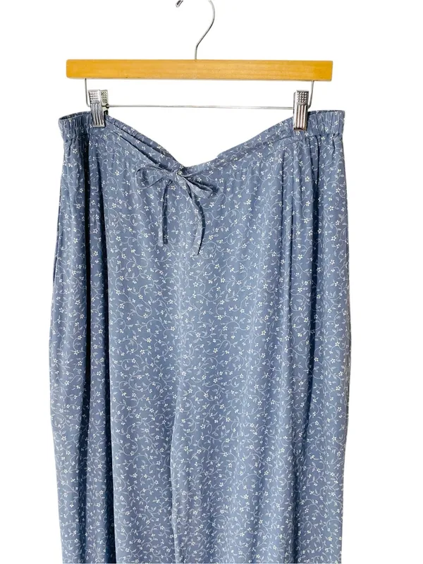 VINTAGE TALBOTS Floral High Rise Flowy Pants - Image 3