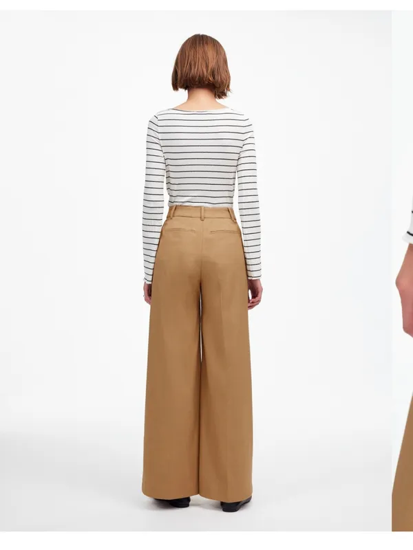 Madewell The Harlow Superwide-Leg Trouser in Brushed Twill - Image 2