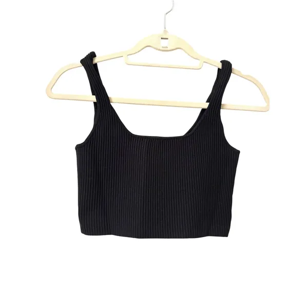 WHITE FOX BOUTIQUE Ribbed Cropped Tank Top Black X-Small - Image 3