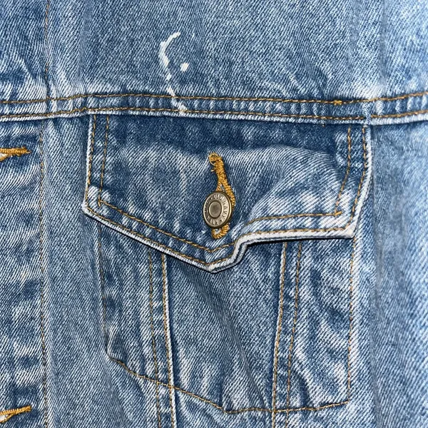 Vintage Old Navy Denim Jean Jacket 90s Y2K Unisex XL - Image 3