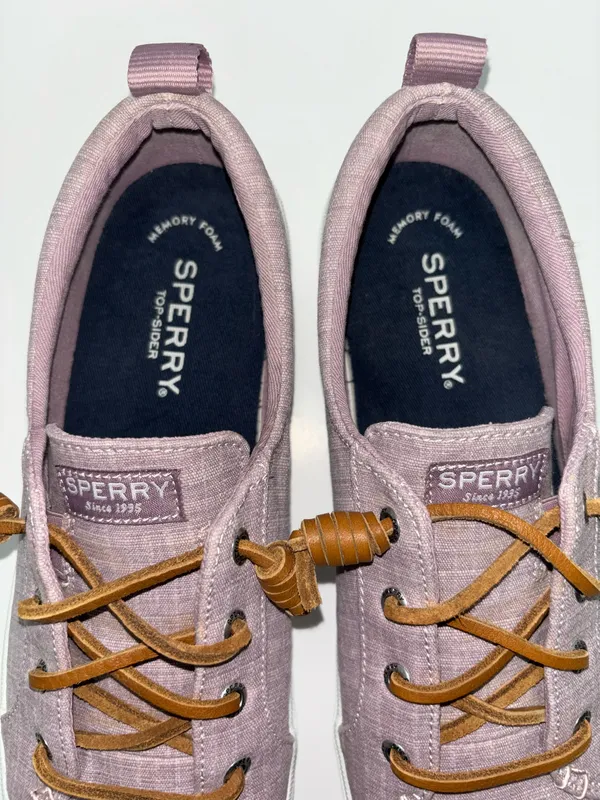 Sperry Crest Vibe Elastic Slip On Sneaker Shoe Women's Size 8M Lilac STS88212 - Image 4