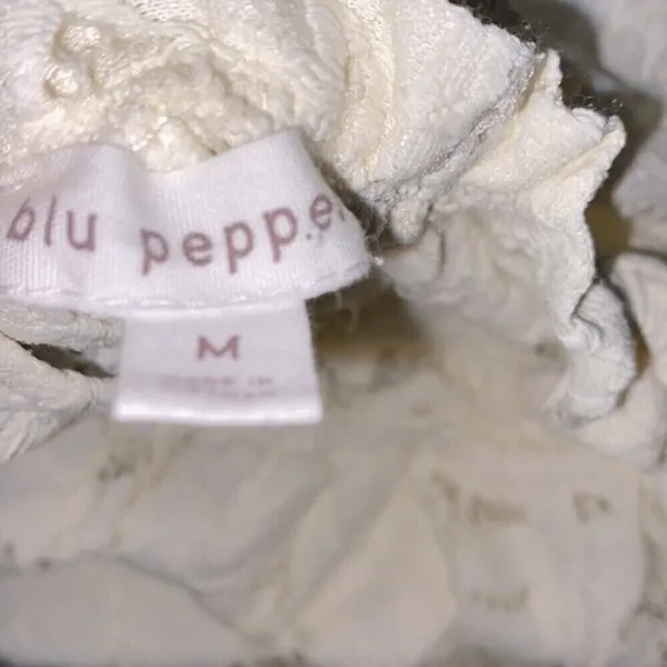Blu pepper white boho lace top size medium - Image 5