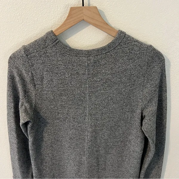 Roots Heather Gray Crew Neck Long Sleeve Plush Sweatshirt Dress Casual Size XS‎ - Image 5