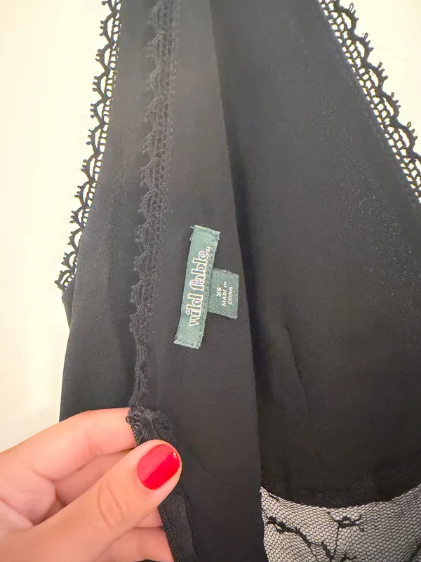 Wild Fable Midi Dress Black Lace Detail - Image 8