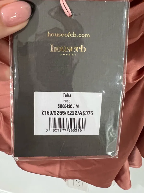 House of CB Toira Rose Draped Mini Dress Cutout Corset NWT M - Image 4