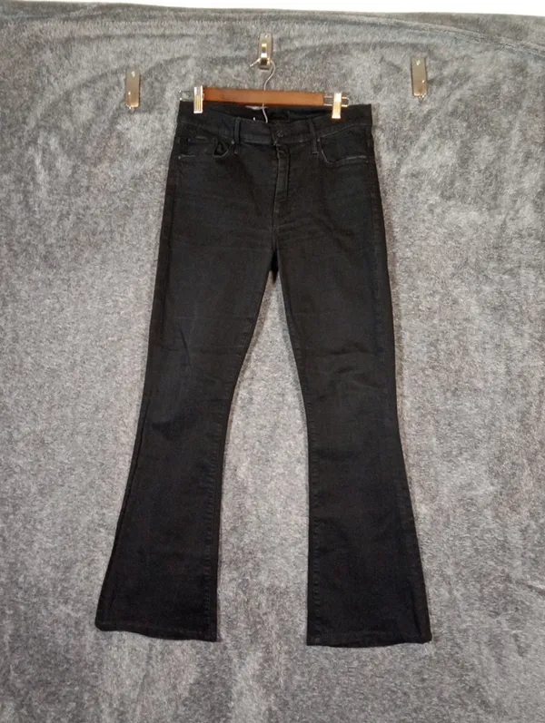 MOTHER The Weekender Mid Rise Flare Jeans Not Guilty Wash Womens 28 - Image 3