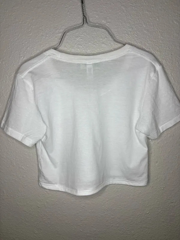 Melrose and Market White Cropped T-Shirt – Women’s Casual Tee (Size Large) - Image 5