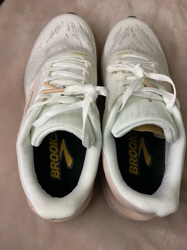 Brooks Women's White & Blush Launch Running Shoes size 7 - Image 6