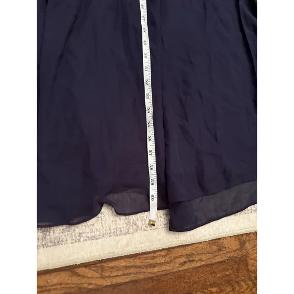 Lulus Sweetest Entrance Navy Blue Ruffled Tie-Back Maxi Dress Size Medium NWT - Image 7