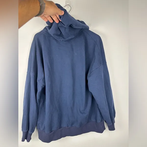 Nap Loungewear Full Zip Oversized Hoodie Sweatshirt Navy Blue‎ Women’s Sz XXS - Image 7