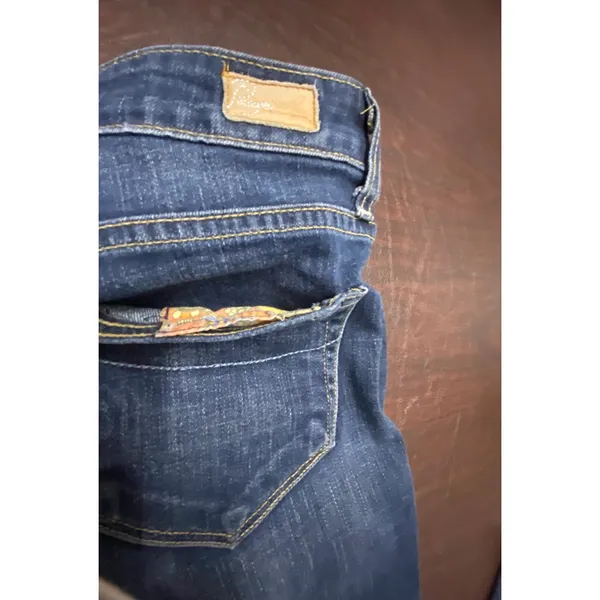 PAIGE Jimmy Jimmy Skinny Jeans Dark Wash Low Rise Stretch Denim 26 Normcore - Image 4