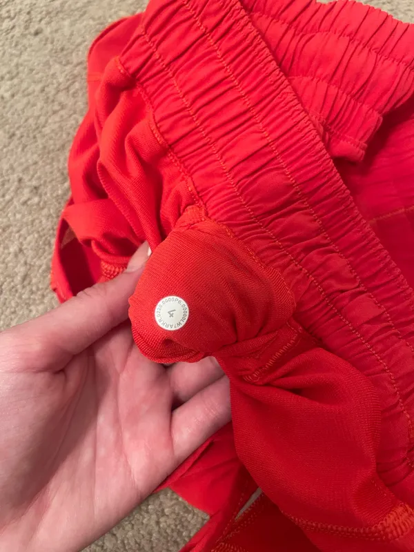 Red Lululemon Hotty Hot Shorts 2.5" - Image 4