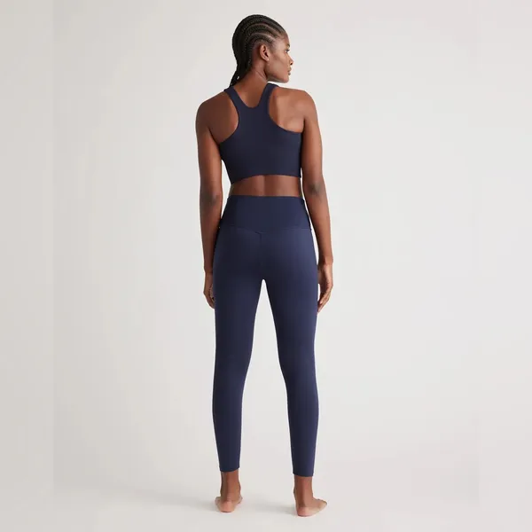 NWT Quince Women Ultra-Form High-Rise Legging Deep Navy Leggings XS 25” inseam - Image 5
