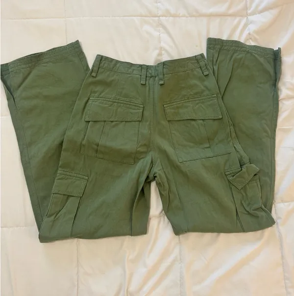 Green Cargo Pants Juniper Blu - Image 4