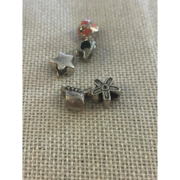 A474 charm bracket silver plated 5 pcs - Image 3