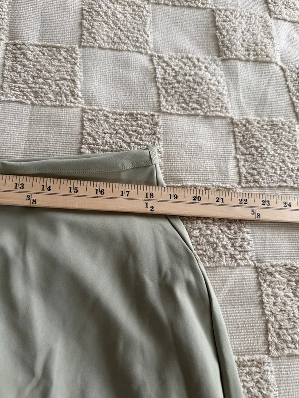 Girlfriend Collective Sport Skort Agave Sage Green Side Slit XXXL - Image 2