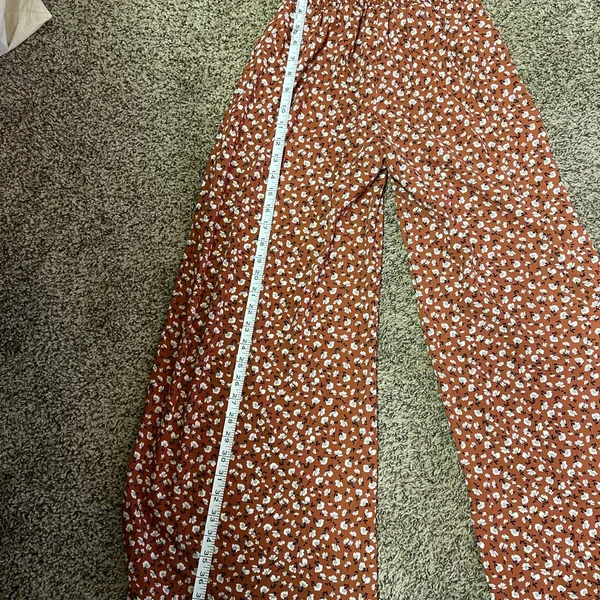 Sienna Sky Floral Wide Leg Pants With Smocked Waist Size S - Image 5