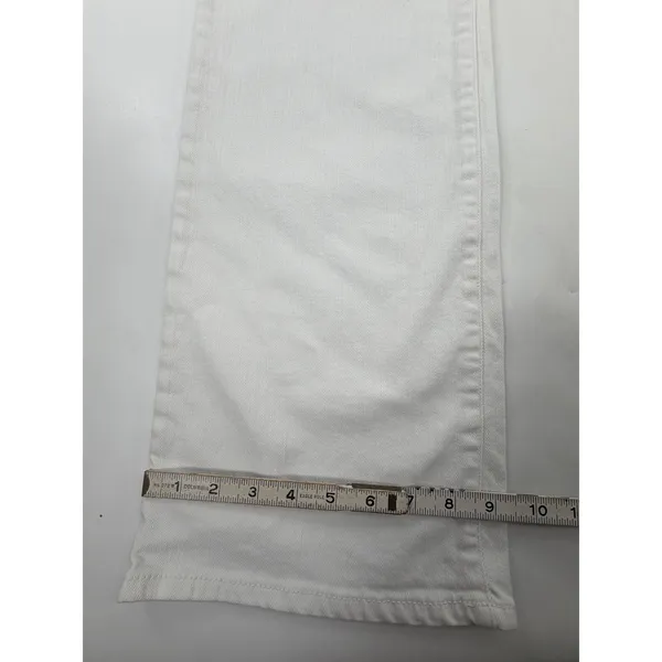 Lilly Pulitzer Babe Boot Cut Jeans Womens 12 White Stretch Denim Pants RN 88189 - Image 9