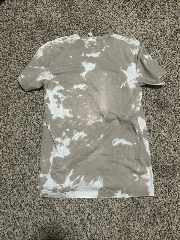 Western Graphic Tee brown and White Tie Dye Desert Honey size medium casual - Image 5