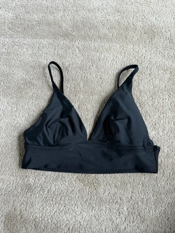 Aerie Real Good Black Triangle Bralette – Size Small - Image 2