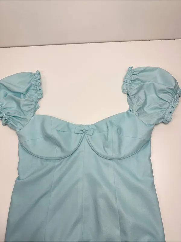 With Jean Coupe Dress in Clear Water - Image 7