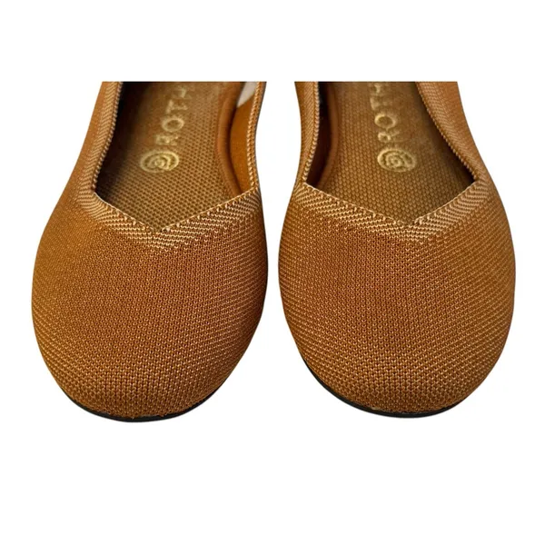ROTHY’S Fawn Colorway Rounded Toe Ballet Knit Flats Slip On Eco Friendly Size W8 - Image 4