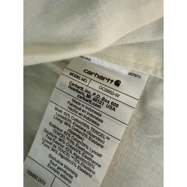 Carhartt Womens Tencel Lightweight Canvas Jacket Green Size Large NWT - Image 4