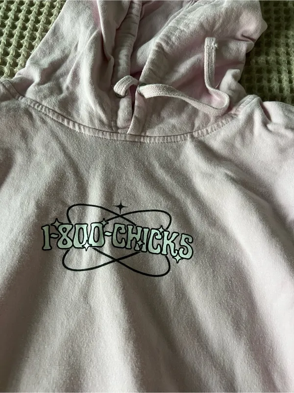 Barstool Too Chicks Pink Pullover Hoodie - Image 5