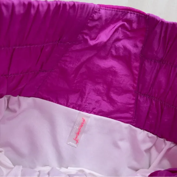 FREE PEOPLE MOVEMENT the way home smocked shorts workout pink M travel - Image 3