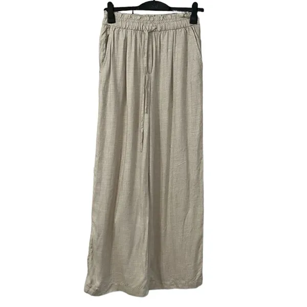 H&M Beige Linen Blend Dress Pants(Size 8) - Image 5